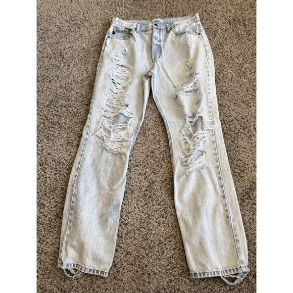 KanCan Distressed Button Fly Jeans Womens 11/29 - Picture 15 of 16